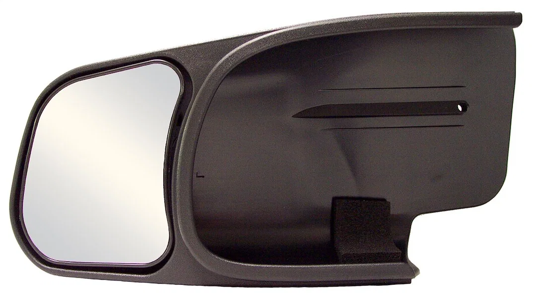 10800 – CIPA Exterior Towing Mirror, Slide On 4-1/4 x 5-3/4 Inch Mirror Non-Extendable Glass Manual Adjust Without Tu...